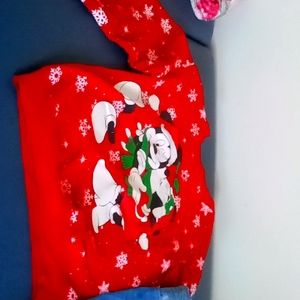 Mickey mouse and Minnie mouse shirt and some butterfly pants